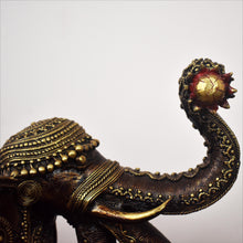 Load image into Gallery viewer, Elephant (Airawat) Dhokra Art | Tribal Handicraft | Home decor | Bastar Art | BA010