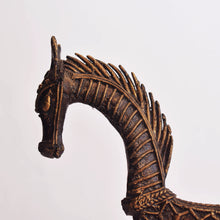Load image into Gallery viewer, Bastar Art | Bell Metal Decorated Horse | Tribal Handicraft | BA021
