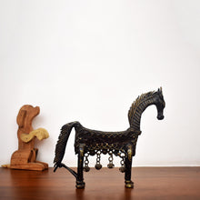 Load image into Gallery viewer, Bastar Art | Bell Metal Decorated Horse | Tribal Handicraft | BA021