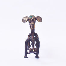 Load image into Gallery viewer, Bastar Art | Bell Metal Elephant | Tribal Handicraft | BA024