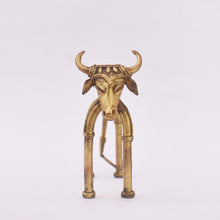 Load image into Gallery viewer, Bastar Art | Tribal upper Curved Bull | Tribal Handicraft | BA025