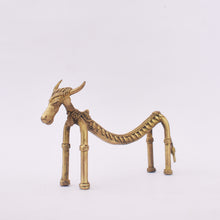 Load image into Gallery viewer, Bastar Art | Tribal lower Curved Bull | Tribal Handicraft | BA026