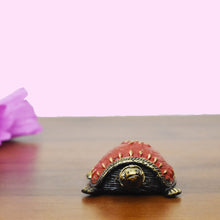 Load image into Gallery viewer, Turtle Dhokra Art Blue | Tribal Handicraft | Home decor | Bastar Art | BA041