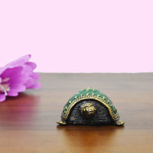 Load image into Gallery viewer, Turtle Dhokra Art Blue | Tribal Handicraft | Home decor | Bastar Art | BA041