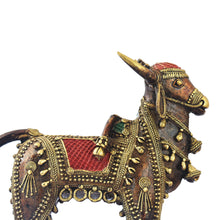 Load image into Gallery viewer, Kamdhenu Cow | Dhokra Art | Tribal Handicraft | Home decor | Bastar Art | BA046