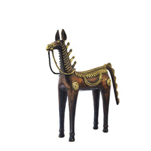 Load image into Gallery viewer, Horse Dhokra Art | Tribal Handicraft | Home decor | Bastar Art | BA049