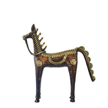 Load image into Gallery viewer, Horse Dhokra Art | Tribal Handicraft | Home decor | Bastar Art | BA049