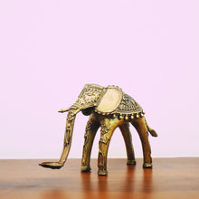 Load image into Gallery viewer, Elephant Candle | Dhokra Art | Tribal Handicraft | Home decor | Bastar Art | BA050