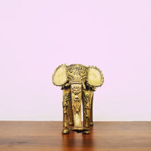 Load image into Gallery viewer, Elephant Candle | Dhokra Art | Tribal Handicraft | Home decor | Bastar Art | BA050