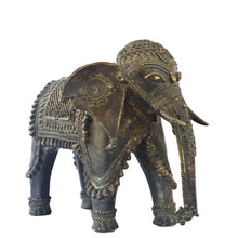 Load image into Gallery viewer, Elephant | Dhokra Art | Tribal Handicraft | Home decor | Bastar Art | BA051