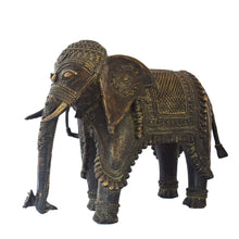 Load image into Gallery viewer, Elephant | Dhokra Art | Tribal Handicraft | Home decor | Bastar Art | BA051