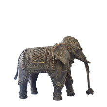 Load image into Gallery viewer, Elephant | Dhokra Art | Tribal Handicraft | Home decor | Bastar Art | BA051