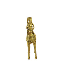 Load image into Gallery viewer, Horse Rider Dhokra Art | Tribal Handicraft | Home decor | Bastar Art | BA053