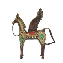 Load image into Gallery viewer, Pegasus Dhokra Art | Tribal Handicraft  | Home decor | Bastar Art | BA055