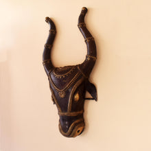 Load image into Gallery viewer, Bastar Art | Bull Mask | Tribal Handicraft | Home decor |  BW001
