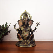 Load image into Gallery viewer, Bastar Art | Ganesh | Tribal Handicraft | Home decor | BT001