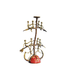 Load image into Gallery viewer, Bastar Art | Tribal Candle Stand | Tribal Handicraft | Home decor | BT013