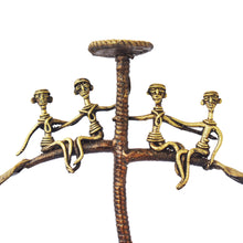Load image into Gallery viewer, Bastar Art | Tribal Candle Stand | Tribal Handicraft | Home decor | BT013