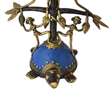 Load image into Gallery viewer, Bastar Art | Colored Turtle Candle Stand | Tribal Handicraft | Home decor | BT014