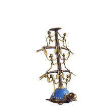 Load image into Gallery viewer, Bastar Art | Colored Turtle Candle Stand | Tribal Handicraft | Home decor | BT014