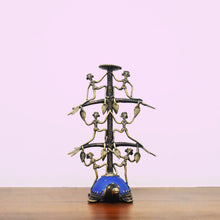 Load image into Gallery viewer, Bastar Art | Colored Turtle Candle Stand | Tribal Handicraft | Home decor | BT014