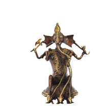 Load image into Gallery viewer, Bastar Art | Ganpati Ji with Mushak | Tribal Handicraft | Home decor | BT019