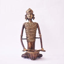 Load image into Gallery viewer, Tribal Musician Bastar Art | | Tribal Handicraft | Home decor | BT023