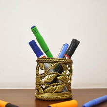Load image into Gallery viewer, Bastar Art | Brass Pen Stand | Tribal Handicraft | Home decor | BU002