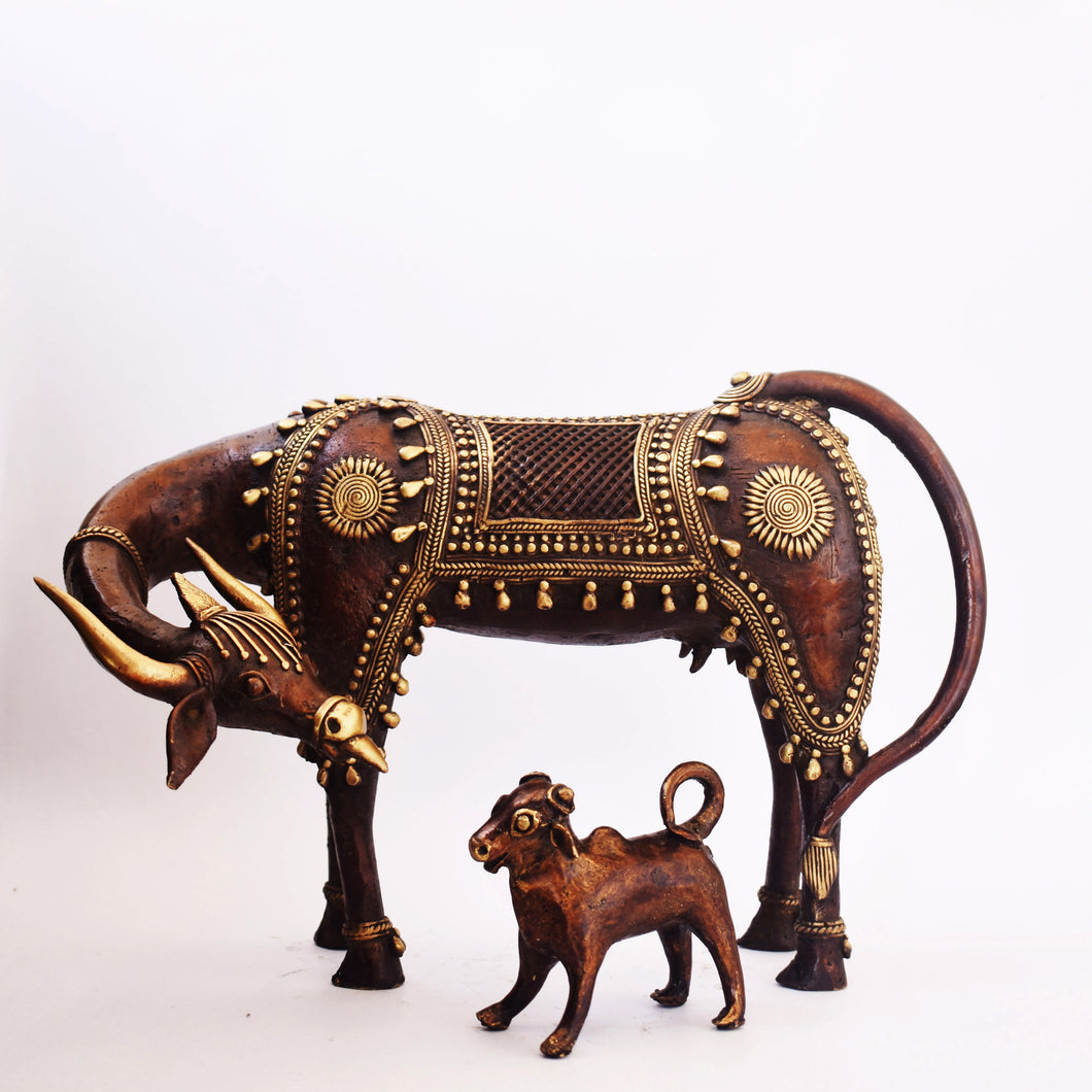 Bastar Art | Cow and Calf  | Tribal Handicraft | BA005