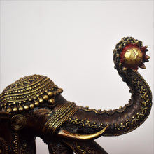 Load image into Gallery viewer, Elephant (Airawat) Dhokra Art | Tribal Handicraft | Home decor | Bastar Art | BA010
