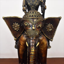 Load image into Gallery viewer, Bastar Art | Elephant with rider | Tribal Handicraft | Home decor | BA018
