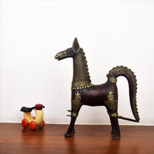 Load image into Gallery viewer, Bastar Art | Horse | Tribal Handicraft | Home decor | BA022
