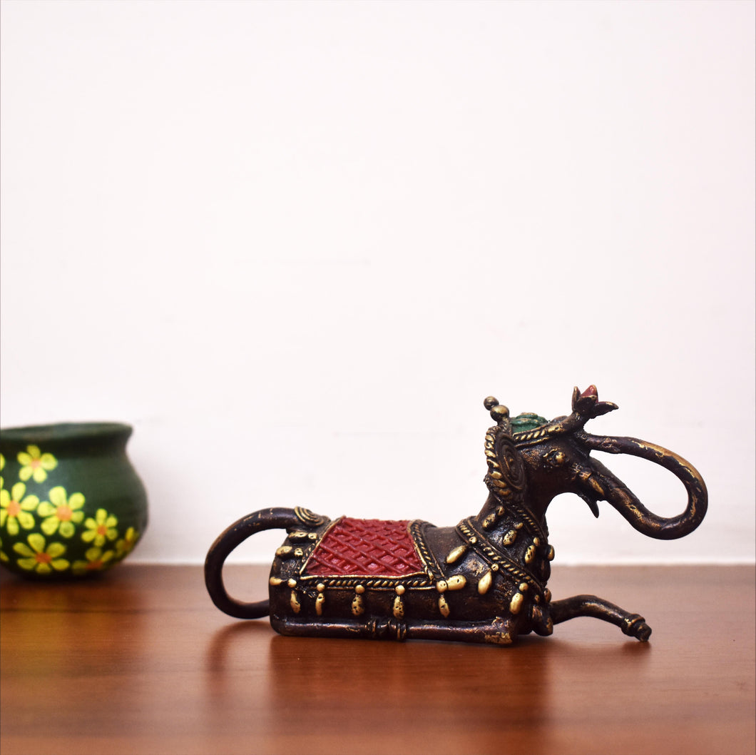 Bastar Art | Elephant Sitting | Tribal Handicraft | Home decor | BA032