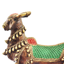 Load image into Gallery viewer, Bastar Art | Colored Decorated Nandi | Tribal Handicraft | BA036
