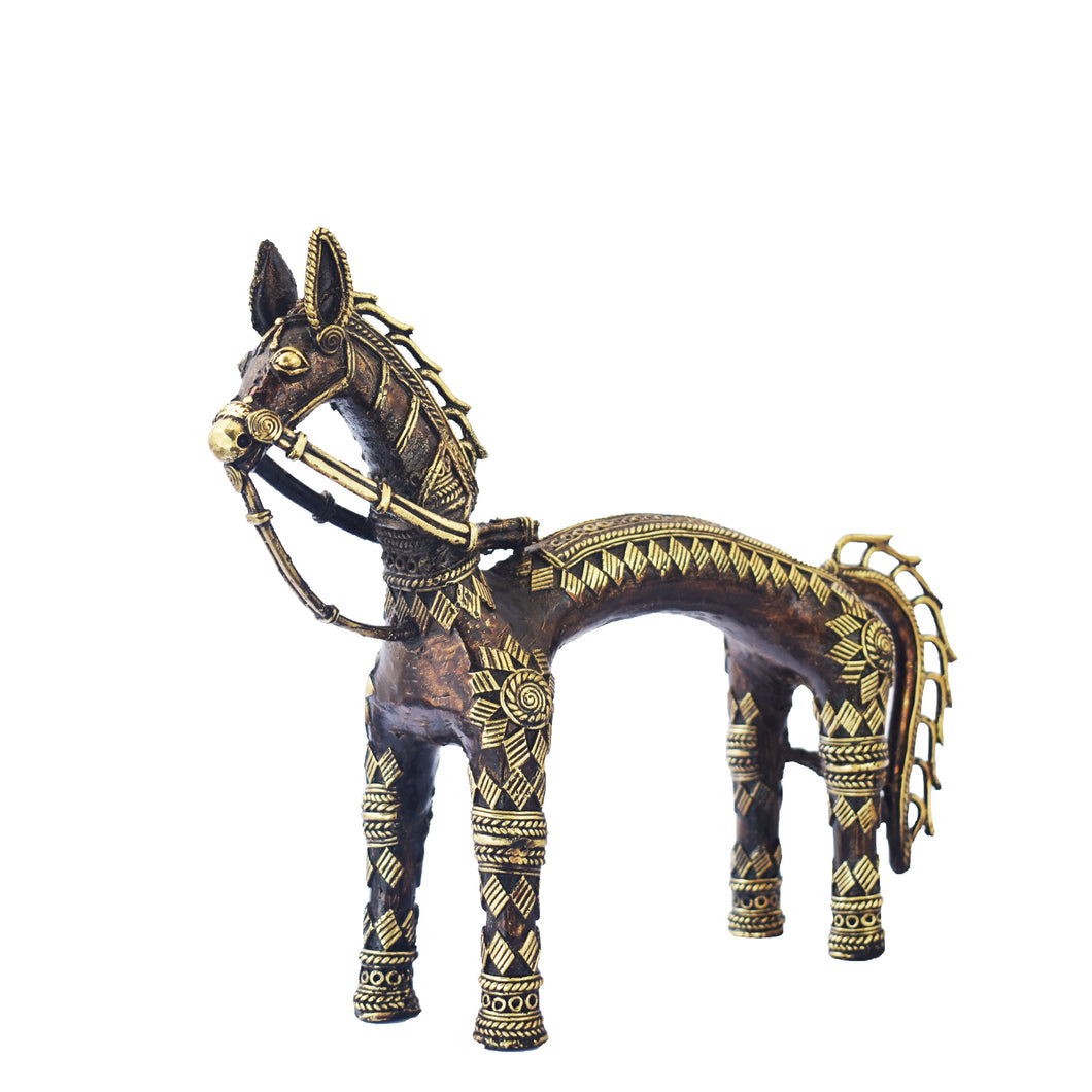 Horse Dhokra Art | Tribal Handicraft | Home decor | Bastar Art | BA045