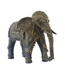 Load image into Gallery viewer, Elephant | Dhokra Art | Tribal Handicraft | Home decor | Bastar Art | BA051
