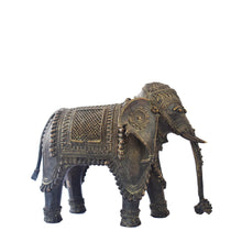 Load image into Gallery viewer, Elephant | Dhokra Art | Tribal Handicraft | Home decor | Bastar Art | BA051

