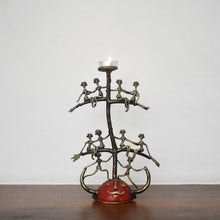 Load image into Gallery viewer, Bastar Art | Tribal Candle Stand | Tribal Handicraft | Home decor | BT013
