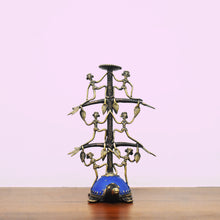 Load image into Gallery viewer, Bastar Art | Colored Turtle Candle Stand | Tribal Handicraft | Home decor | BT014
