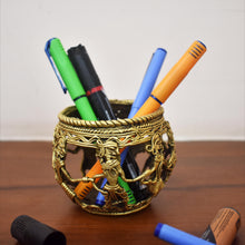 Load image into Gallery viewer, Bastar Art | Pen Stand | Tribal Handicraft | Home decor | BU004
